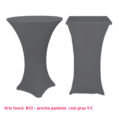 Chaussette mange-debout lycra gris foncé