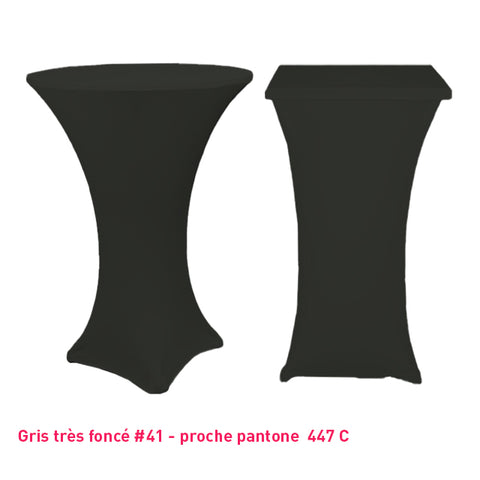 Chaussette mange-debout lycra gris très foncé