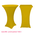 Chaussette mange-debout lycra jaune vif