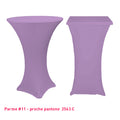 Chaussette mange-debout lycra parme