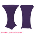 Chaussette mange-debout lycra prune
