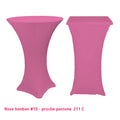 Chaussette mange-debout lycra rose bonbon