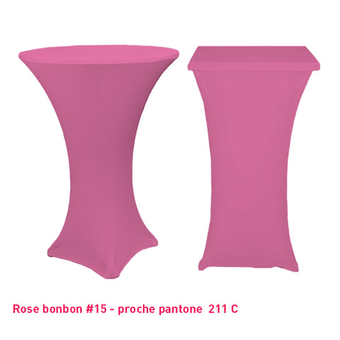 Chaussette mange-debout lycra rose bonbon