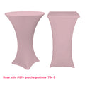 Chaussette mange-debout lycra rose pâle
