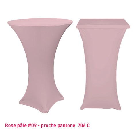 Chaussette mange-debout lycra rose pâle