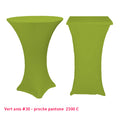 Chaussette mange-debout lycra vert anis