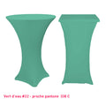 Chaussette mange-debout lycra vert d'eau