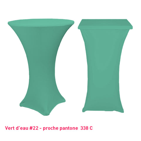 Chaussette mange-debout lycra vert d'eau