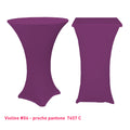 Chaussette mange-debout lycra violine