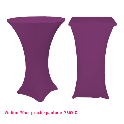 Chaussette mange-debout lycra violine
