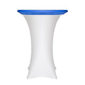 Housse de plateau mange-debout bleu