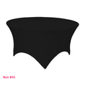 Housse de table ronde noire