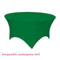 Housse de table ronde vert gazon