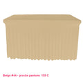 Housse de buffet/table avec juponnage beige
