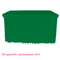 Housse de buffet/table avec juponnage vert gazon