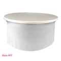Nappe lycra pour table ronde blanche