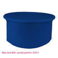 Nappe lycra pour table ronde bleu navy