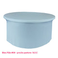 Nappe lycra pour table ronde bleu pâle