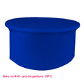 Nappe lycra pour table ronde bleu roi