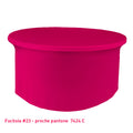 Nappe lycra pour table ronde fuchsia