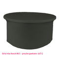 Nappe lycra pour table ronde gris très foncé