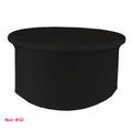 Nappe lycra pour table ronde noire