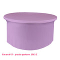 Nappe lycra pour table ronde parme