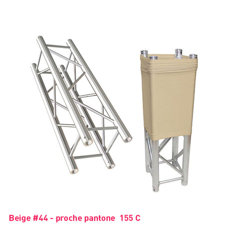 Chaussette structure de scène beige carrée