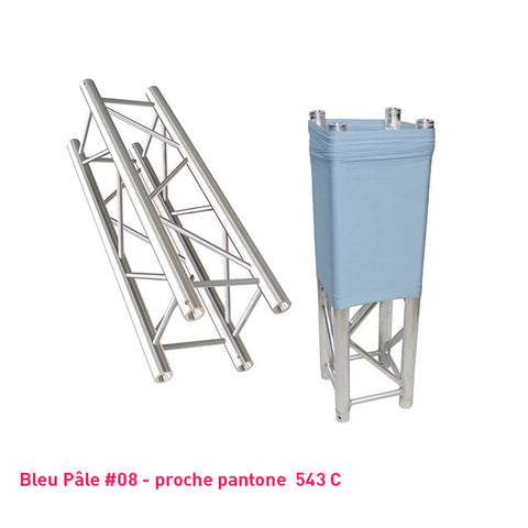 Chaussette structure de scène bleu pastel carrée