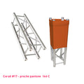 Chaussette structure de scène corail carrée