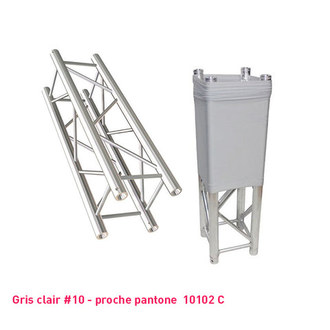Chaussette structure de scène gris clair carrée