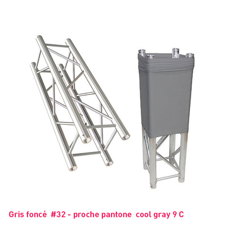 Chaussette structure de scène gris foncé carrée