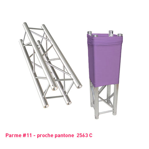Chaussette structure de scène parme carrée