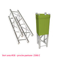 Chaussette structure de scène vert anis carrée