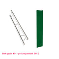 Truss cover vert foncé plate