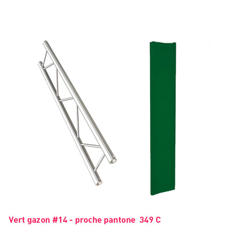 Truss cover vert foncé plate