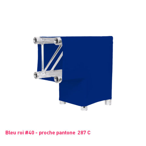 Housse de structure truss bleu roi pour angle L