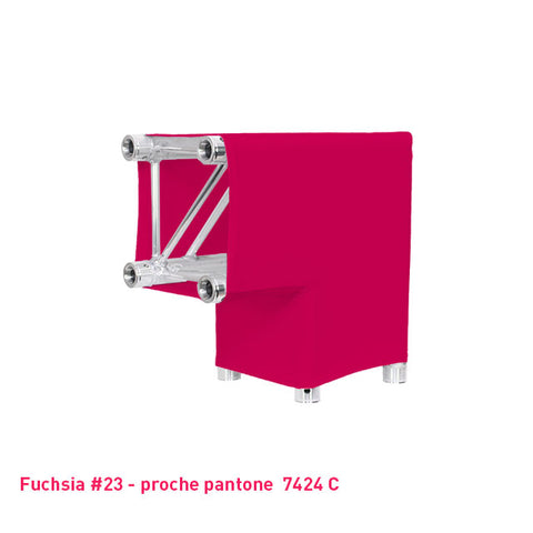 Housse de structure truss fuchsia pour angle L
