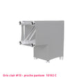 Housse de structure truss gris clair pour angle L