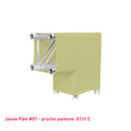 Housse de structure truss jaune pastel pour angle L