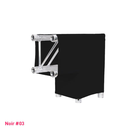 Housse de structure truss noire pour angle L