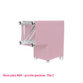 Housse de structure truss rose pastel pour angle L