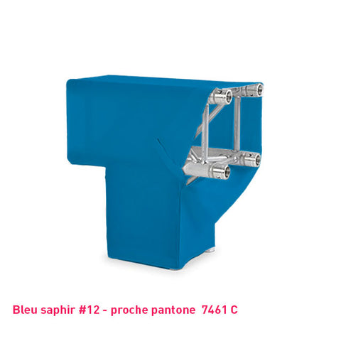 Housse bleu saphir de structure de scène Angle T