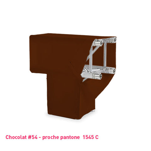 Housse chocolat de structure de scène Angle T