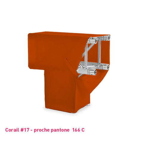 Housse corail de structure de scène Angle T