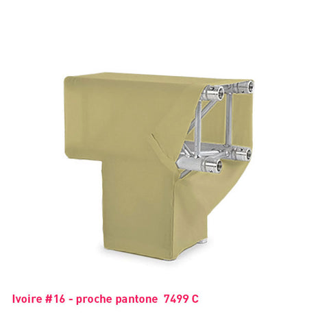 Housse ivoire de structure de scène Angle T