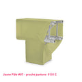 Housse jaune pastel de structure de scène Angle T