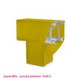 Housse jaune de structure de scène Angle T