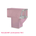 Housse rose pastel de structure de scène Angle T