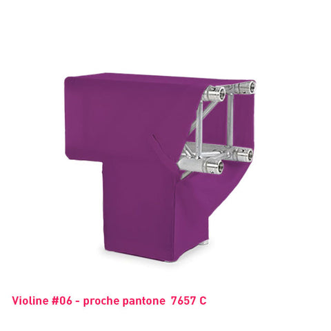 Housse violet foncé de structure de scène Angle T